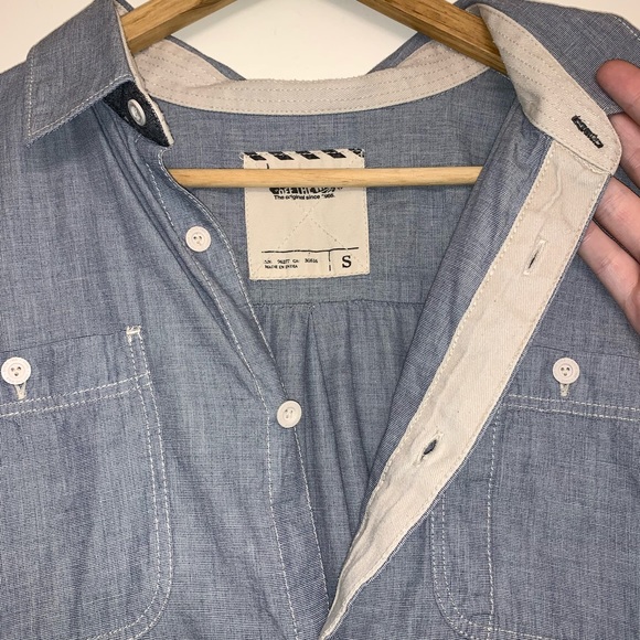 Van’s casual denim button up shirt small - Picture 4 of 6